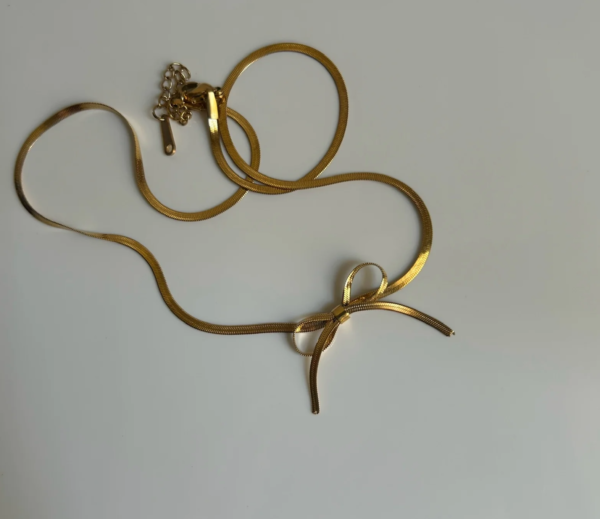 Bow Necklace (snake chain)