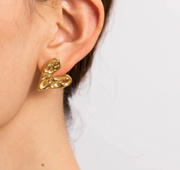 Molten Heart Earrings - Image 2