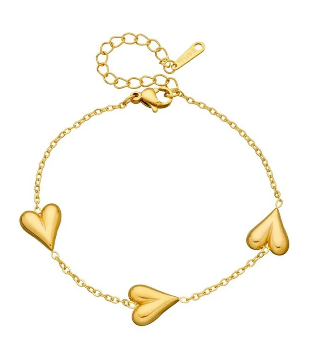 Amber Heart Bracelet