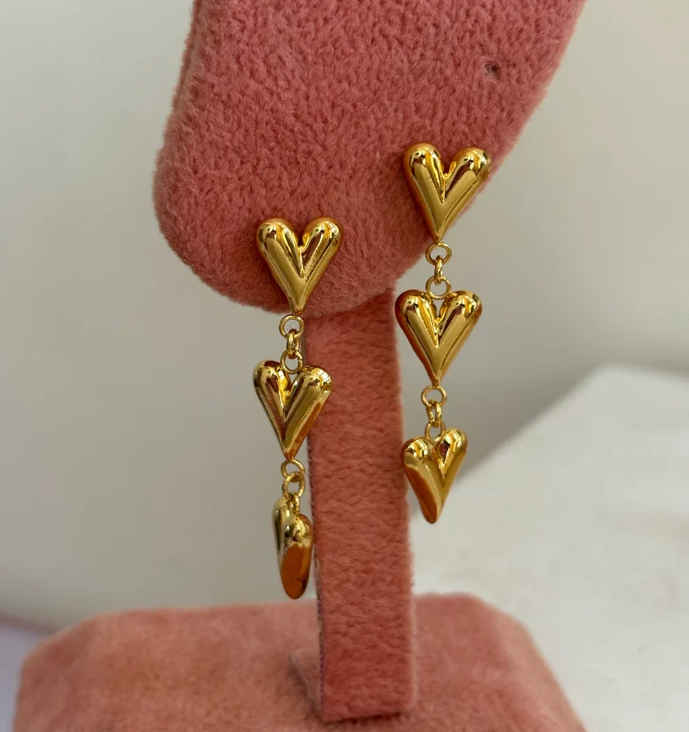 Elsa Heart Drop Earrings