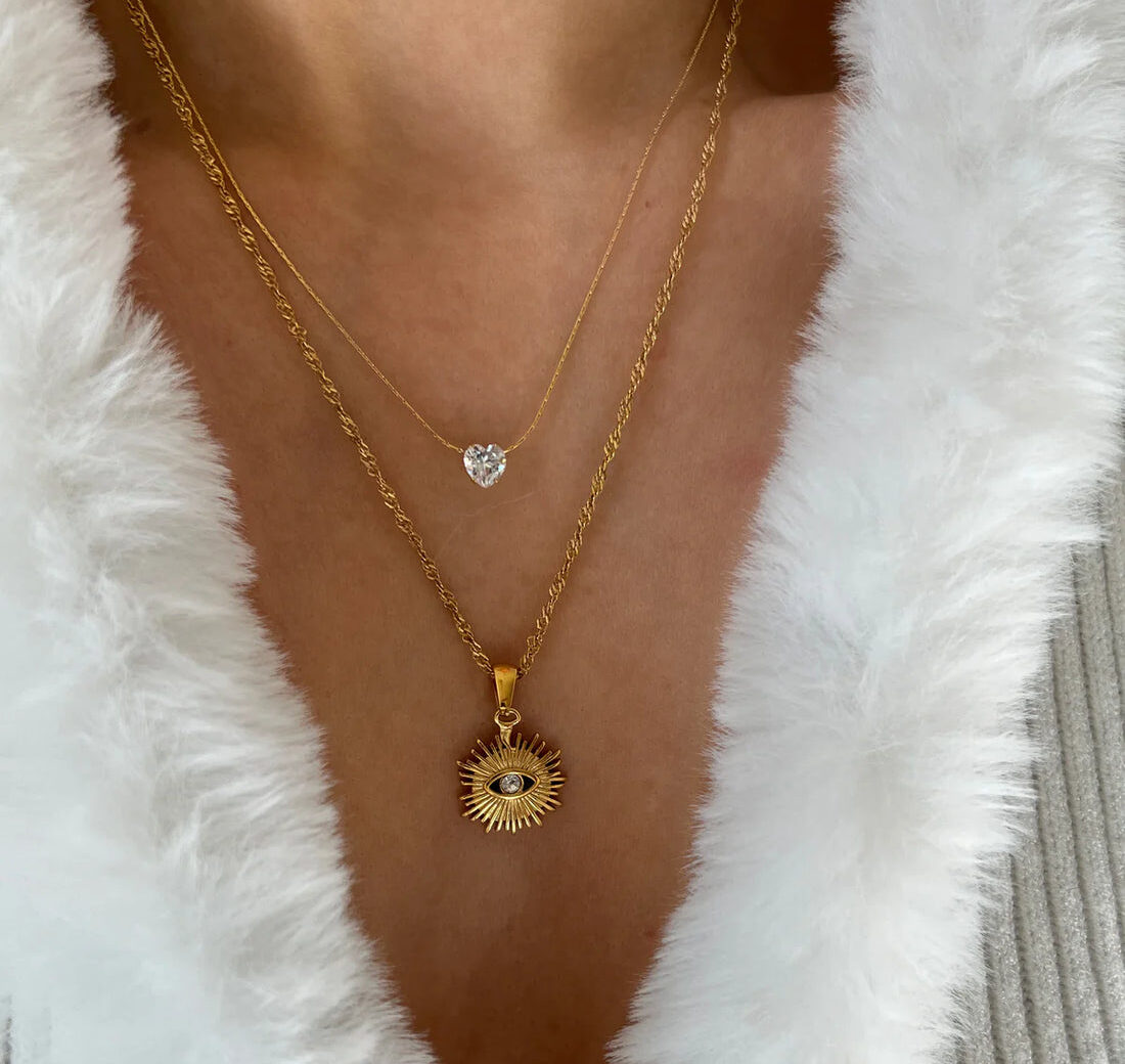 Heart Solitaire Necklace