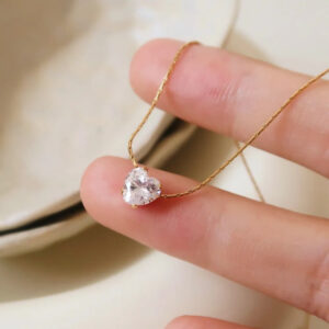 Heart Solitaire Necklace