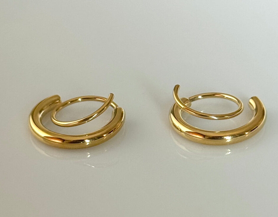 Faux Piercing Hoops