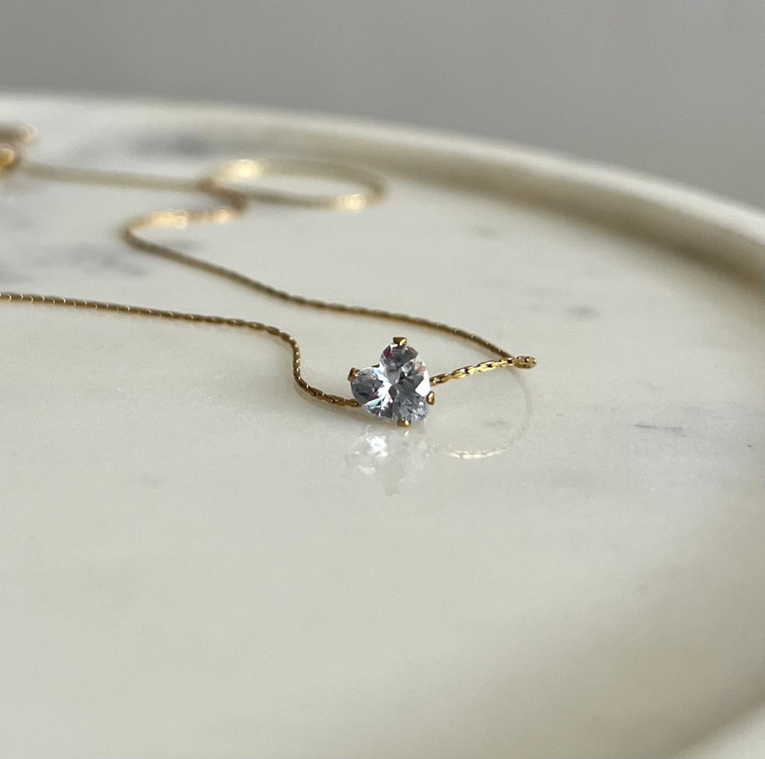 Heart Solitaire Necklace
