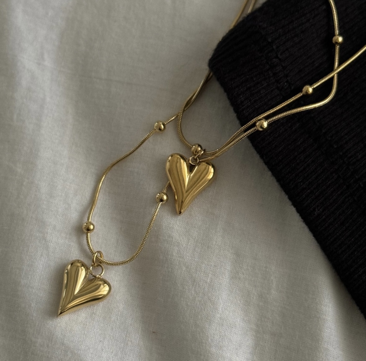 Amber Heart Necklace
