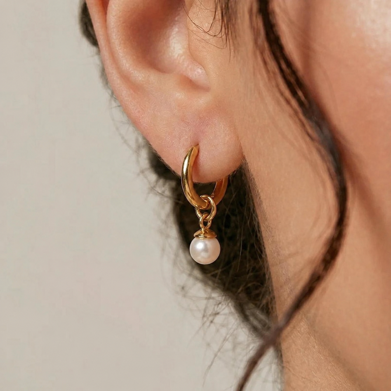 Pearl Hoops