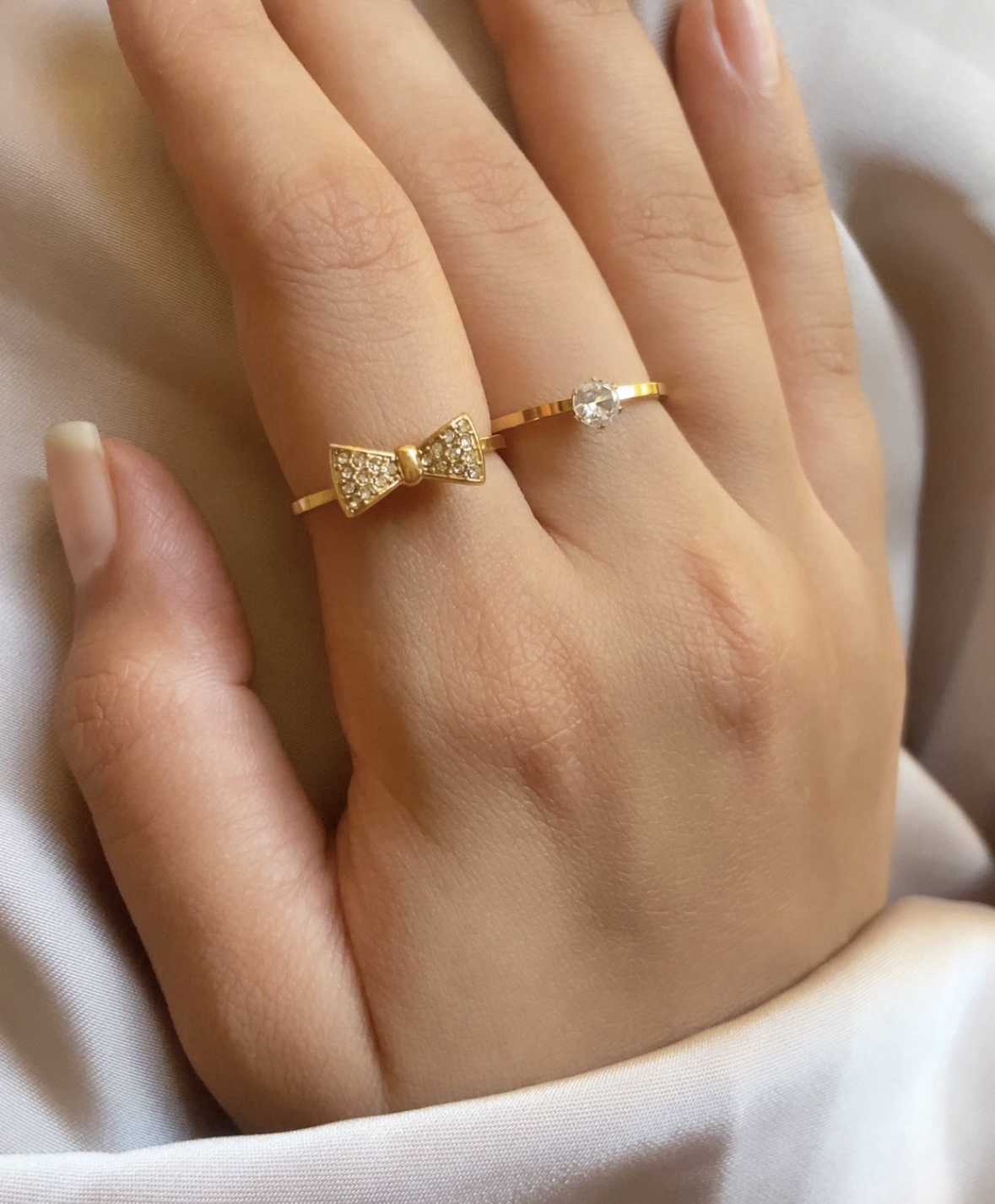 Selena Bow Ring Set