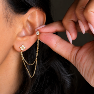 Lara Double piercing Earrings (pair)