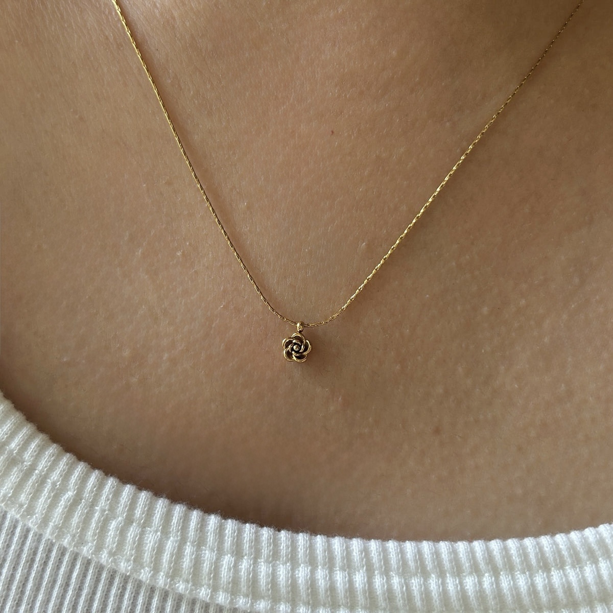 Mini Rose Necklace