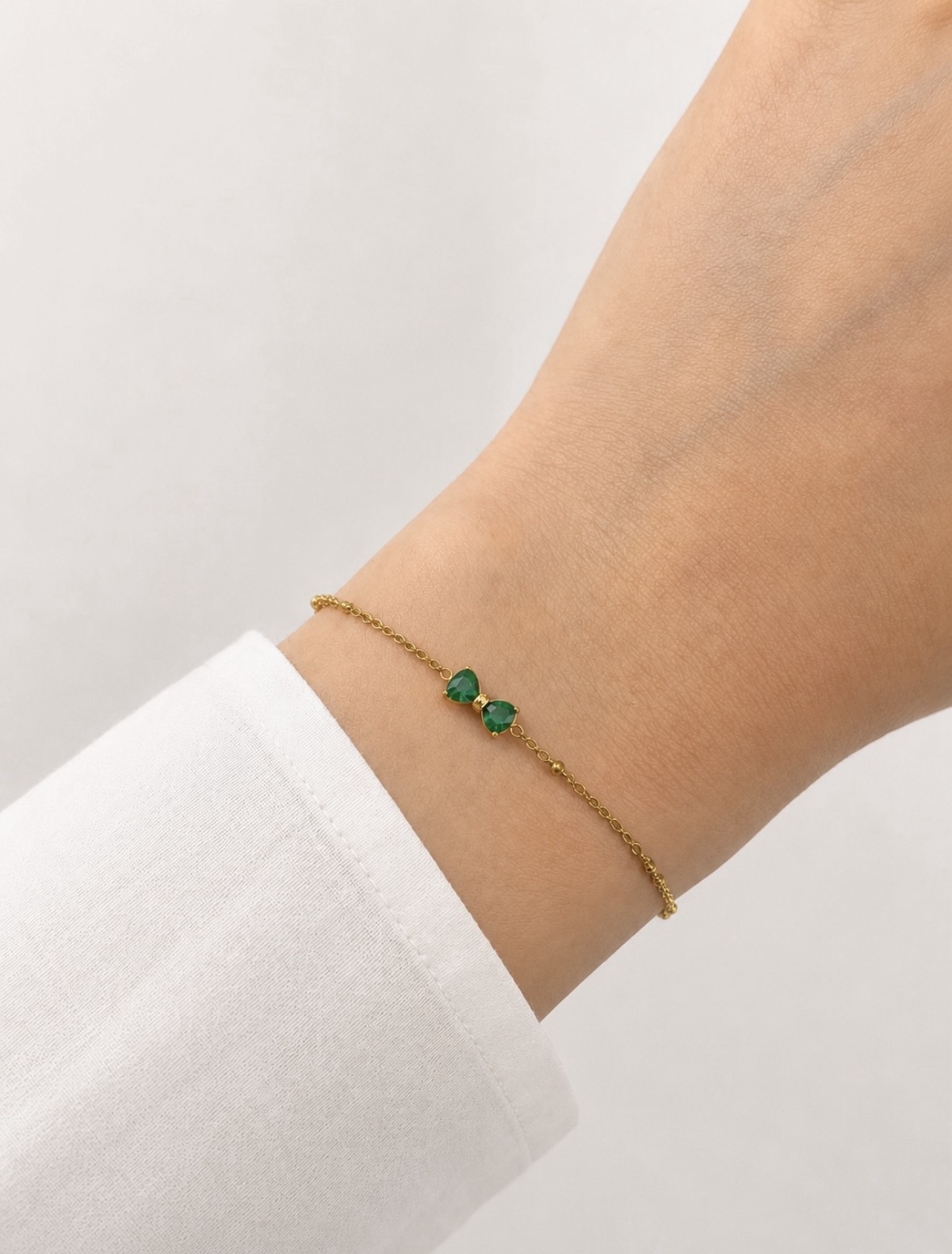 Sage Bow Bracelet