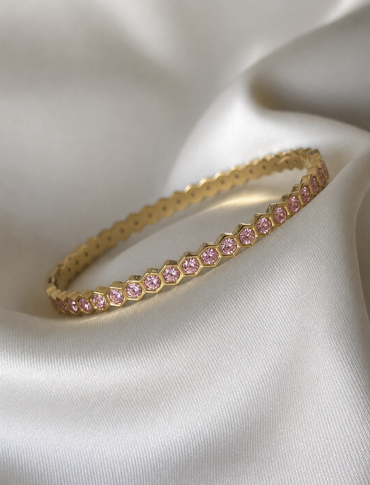 Mira Studded Bracelet (Pink)