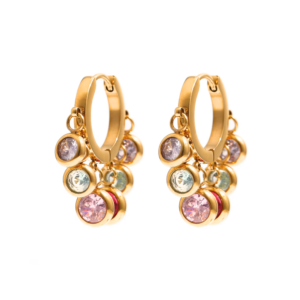 Nia Multi-Color Hoops