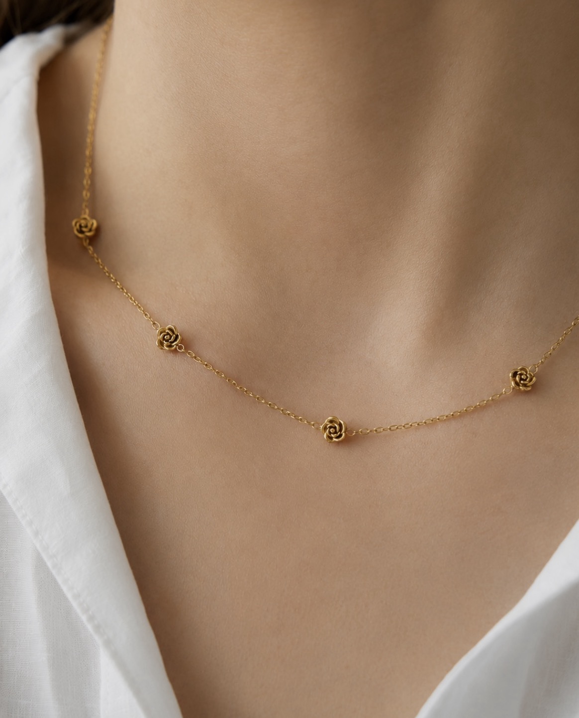 Mini Rose Necklace