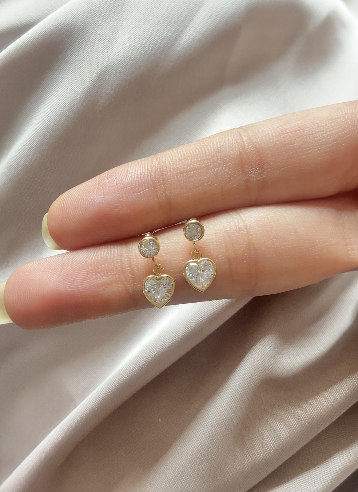 Darla Heart Drop Earrings