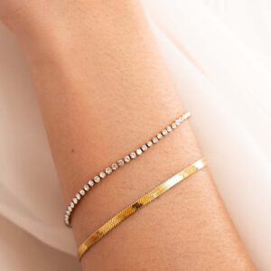Double Layered Tennis Bracelet