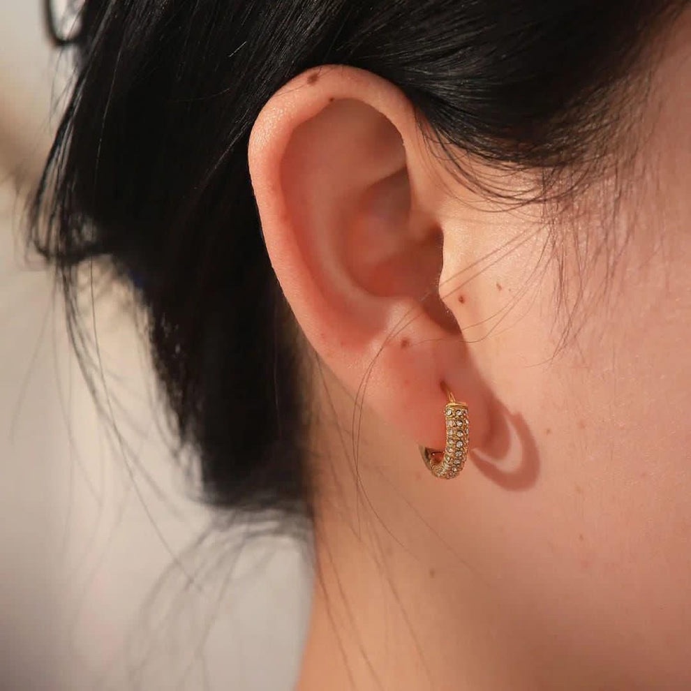 Calla Studded Hoops